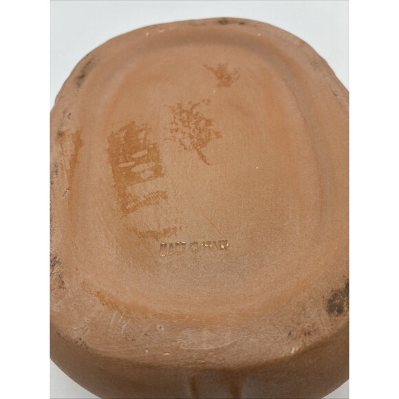Vintage Terracotta Clay Baking Dish With Bow On Lid - Picture 8 of 10